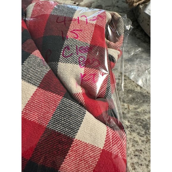 Redhead Mens Red & Black Buffalo Plaid Flannel Shirt L 100% Cotton Button-Up - Picture 16 of 16